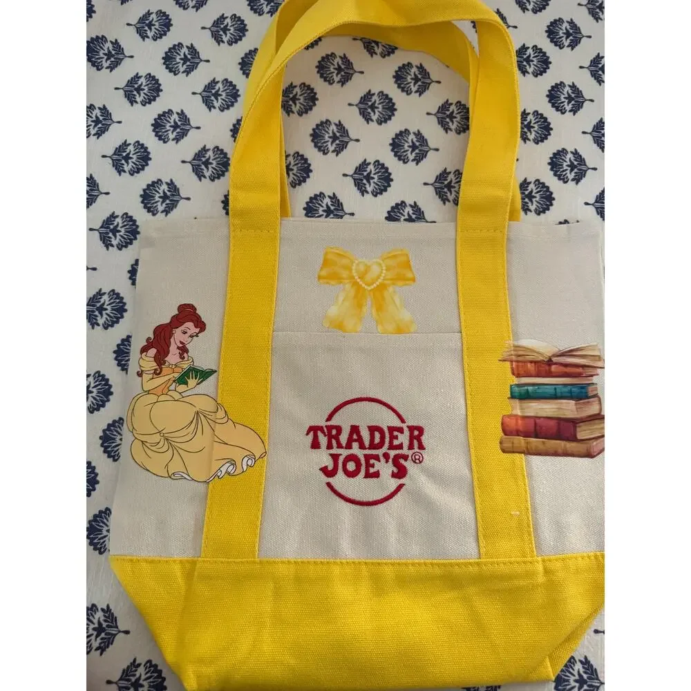 Disney Belle Double Sided Custom Made Trader Joes Mini Tote